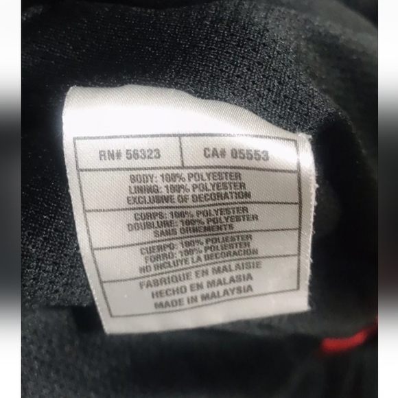 Nike Retro Y2K Large Track Pants Black Red Stripe Mesh Sweatpants - Picture 8 of 9